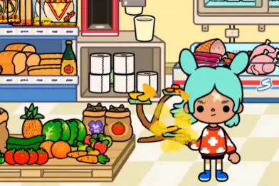 Supermarkter in Toca Boca World