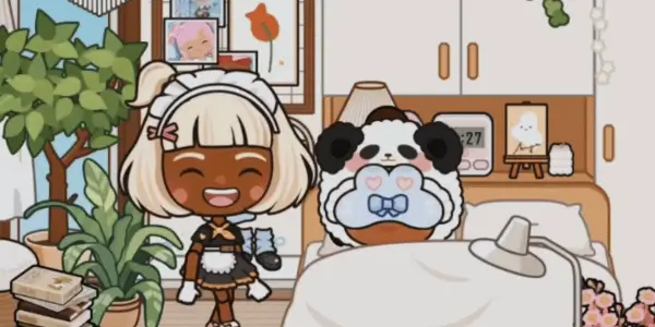 Miga World APK - Happily Walking from the bed room