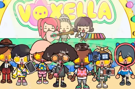 toca boca apk featured image - Excited Characters dancing joyfully